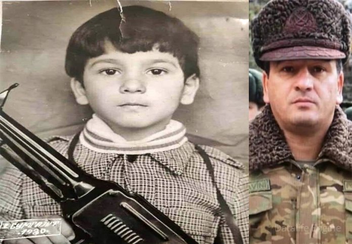 Gələcəyin generalı 5 yaşında - Əlində avtomat