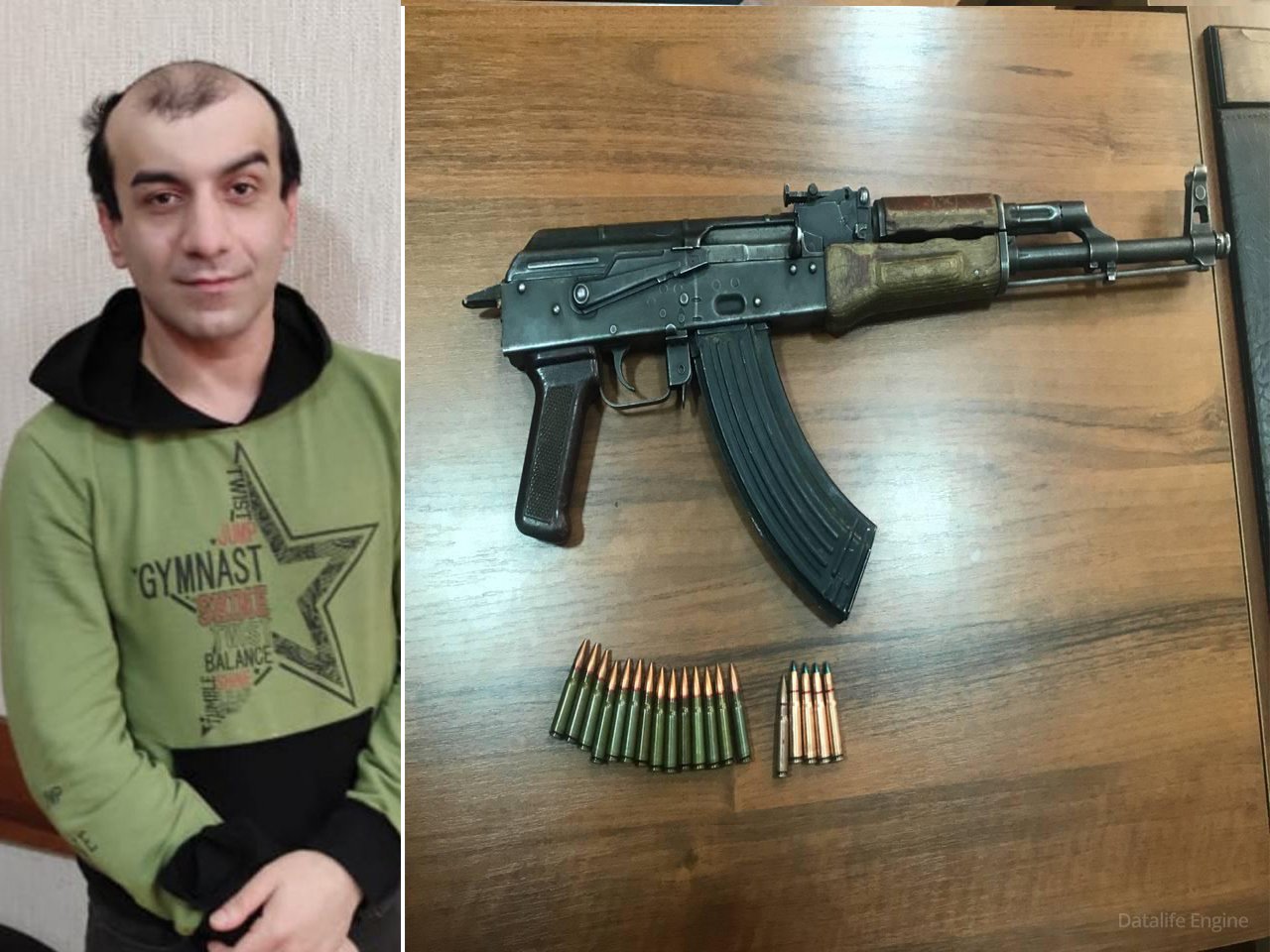 Bakıda keçmiş məhkum "Kalaşnikov"la saxlanıldı