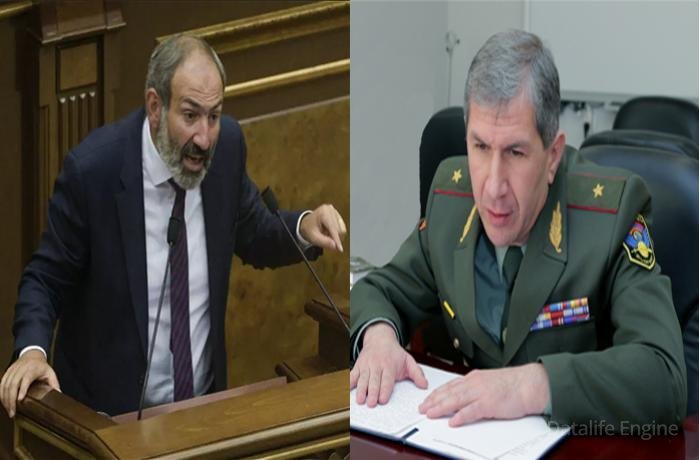 Paşinyan sabiq baş qərargah rəisini yalan danışmaqda ittiham etdi