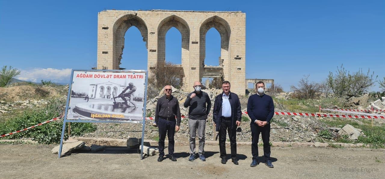 İtaliya nümayəndə heyəti Ağdam şəhərində səfərdə olub