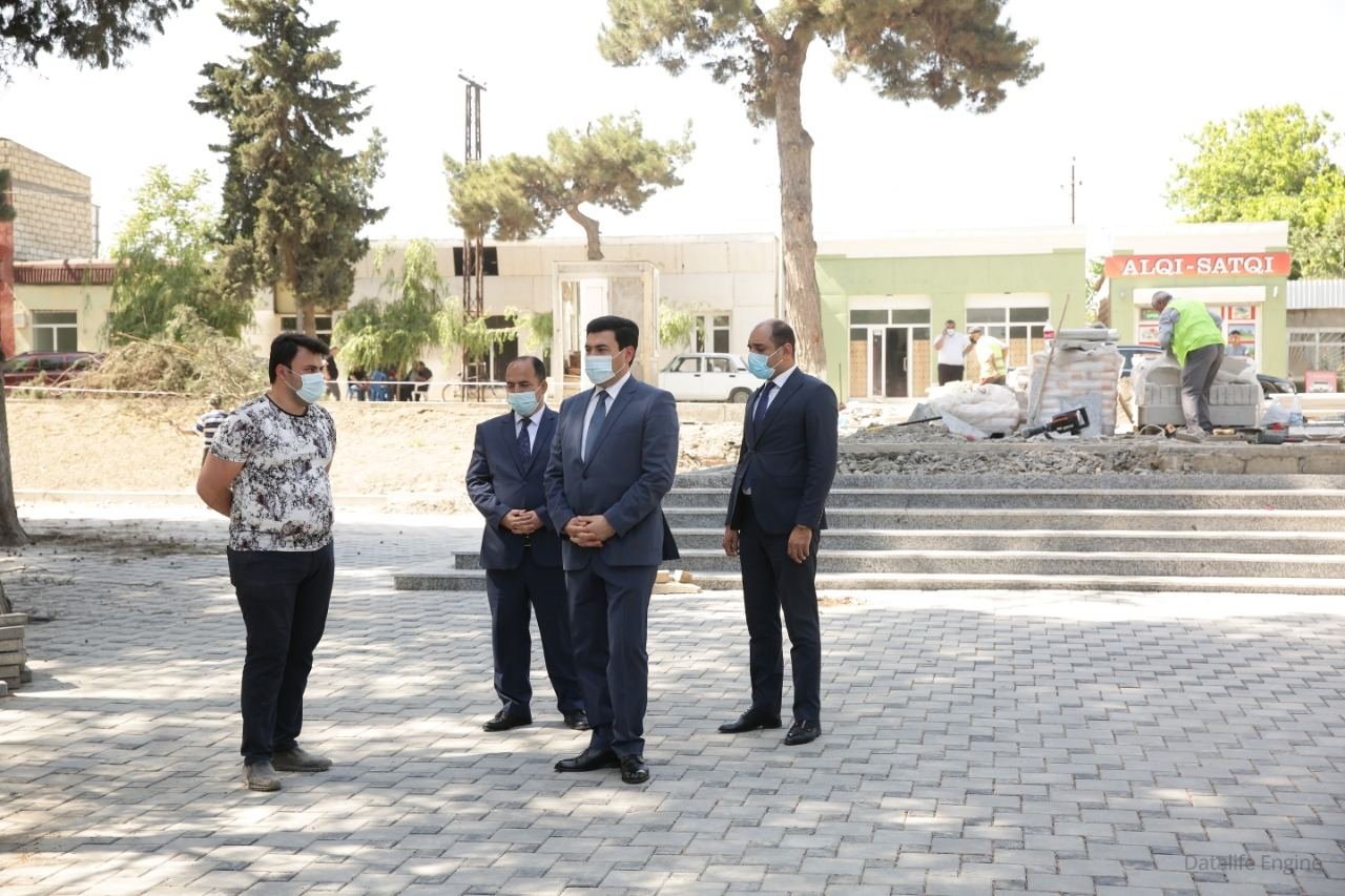 Xaçmaz rayonunda Zəfər parkı inşa edilir 