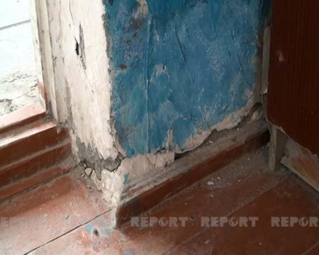 Ucarda məktəbin tavanı dərs zamanı uçub