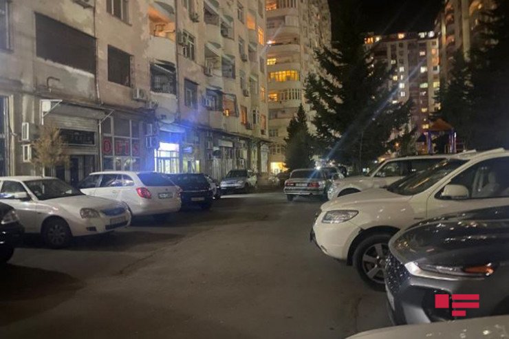 Çoxmərtəbəli binada yanğın söndürüldü -FOTO